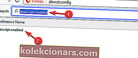 javascript įgalintas apie „Firefox“ konfigūracijos konfigūraciją neleis kopijuoti ir įklijuoti