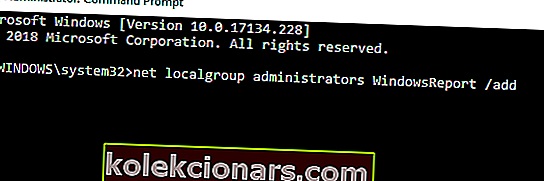 net localgroup Přístup odepřen Windows 10 Příkazový řádek