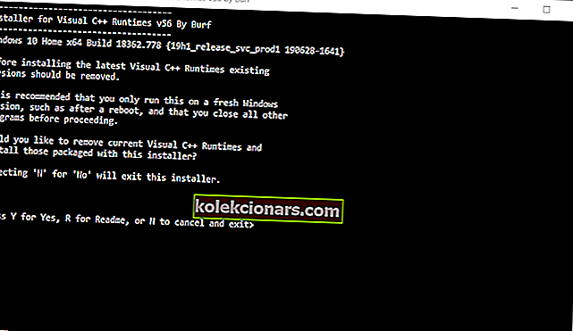 Chyba instalačního softwaru Visual C ++ Runtime Installer Logitech Setpoint Runtime