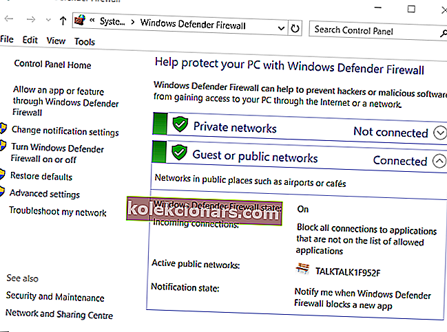 Windows Defenderin palomuuri-appletti hamachi ei toimi minecraftilla