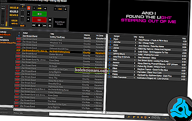 PCDJ karaoke programmatūra Windows personālajam datoram