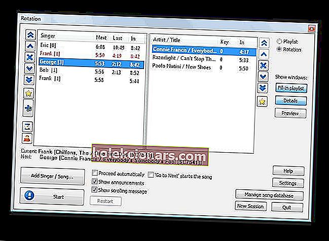 Siglos Karaoke karaoke programmatūra Windows PC