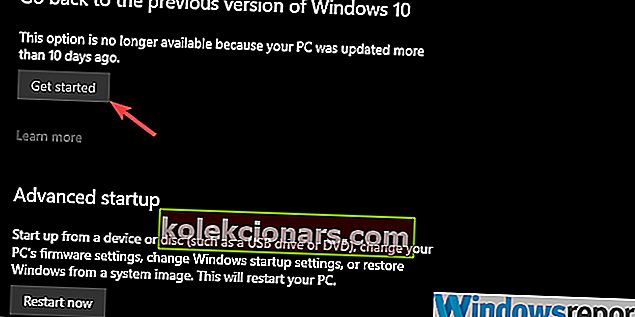 Windows 10 genstarter ikke