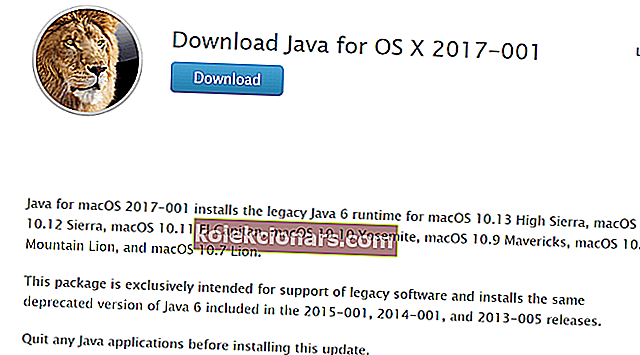 Nainstalujte si Java SE 6 na Mac