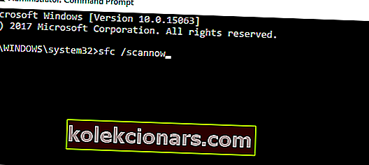 Příkazový řádek sfc scannow Služba profilu uživatele selhala