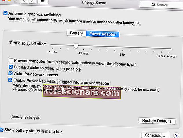 automatické přepínání grafiky na obrazovce MacBooku bliká