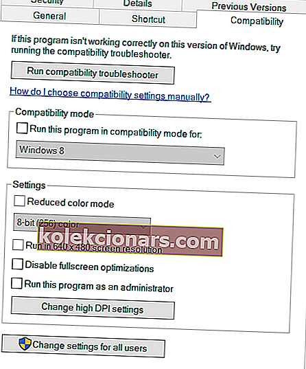Yhteensopivuus-välilehden virhe comdlg32.ocx Windows 10