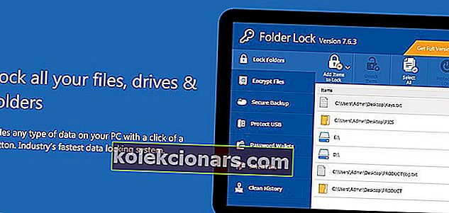 Folder Lock windows 10