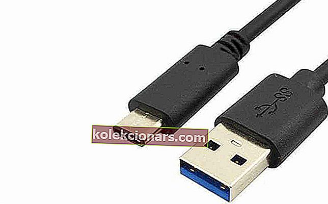 vadný kabel USB