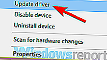 aktualizovat ovladač zařízení USB nebylo rozpoznáno