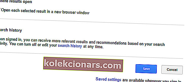 Historie vyhledávání Google Chrome