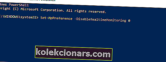 Pravilnik skupine blokira Windows Defender