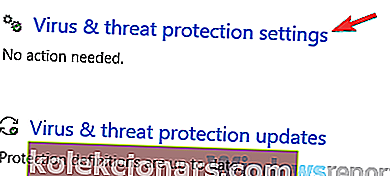 virus- og trusselsbeskyttelsesindstillinger administrator begrænset adgang