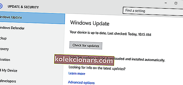 zkontrolujte aktualizace systému Windows 10 Razer Synapse 3 neotevírá