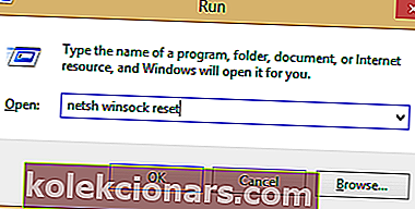 netsh winock reset Lỗi tệp nội dung bị khóa