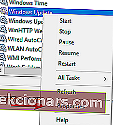 Ιδιότητες Windows Update Service Windows 10 Ενημέρωση εν αναμονή εγκατάστασης