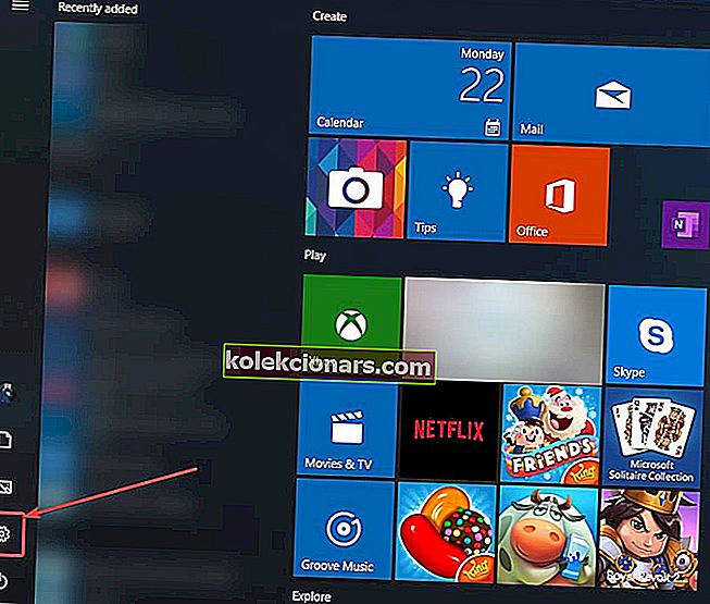 Windows 10 izvēlnes Sākt iestatījumi