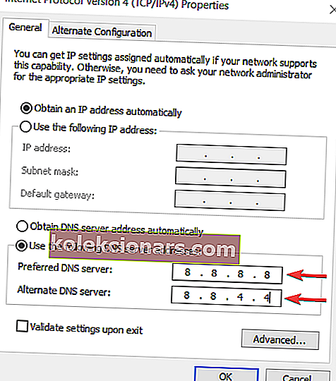 interneta protokola 4. versijas rekvizīti DNS serveris nav pieejams