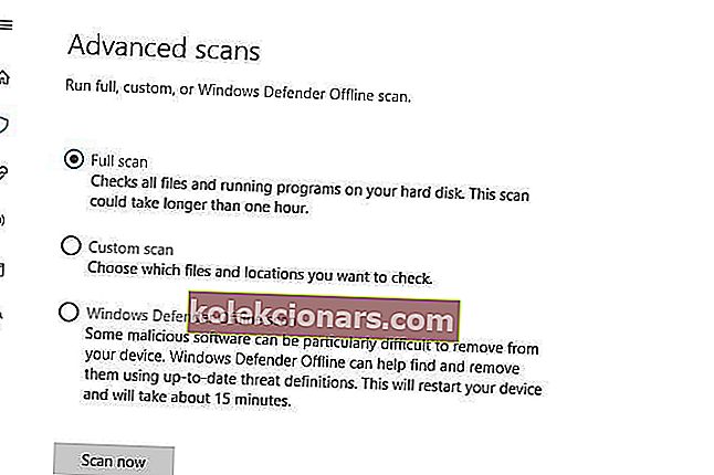 korjata kriittinen prosessi kuoli full scan Windows Defender