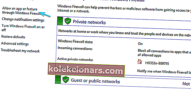 povolit a aplikace přes Windows firewall battle.net launcher neotevírá