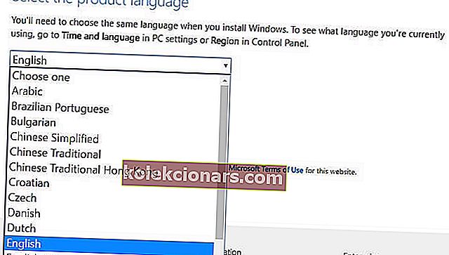 εγκαταστήστε τα Windows 8.1 ISO στα Αγγλικά