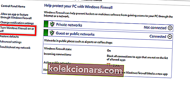 Slå på Windows Firewall Application kunne ikke starte riktig 0xc0000005
