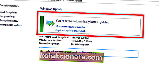 Opdater dit Windows-operativsystemapplikation kunne ikke starte korrekt 0xc0000005