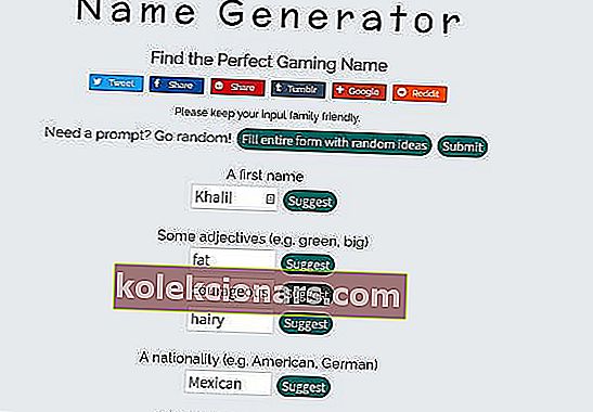 Фортните генератори имена 