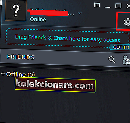 Steam - Ystävät ja chat - Asetukset