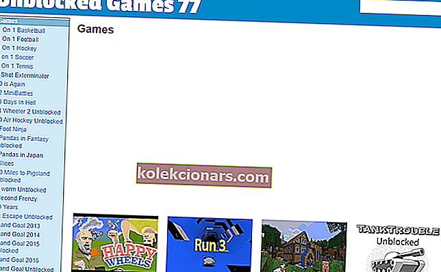 Деблокиране игре 77 веб локација са најбољим играма које школа није блокирала