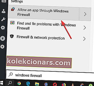 Povoliť aplikáciu prostredníctvom brány Windows Firewall - Prečo môj počítač nenájde môj Cricut