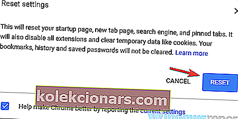 Nalaganje dokumenta PDF Chrome ni uspelo
