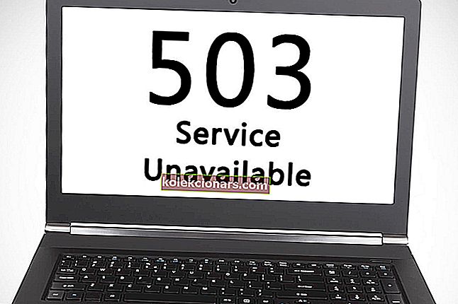 parandage HTTP-tõrge 503 teenus pole saadaval
