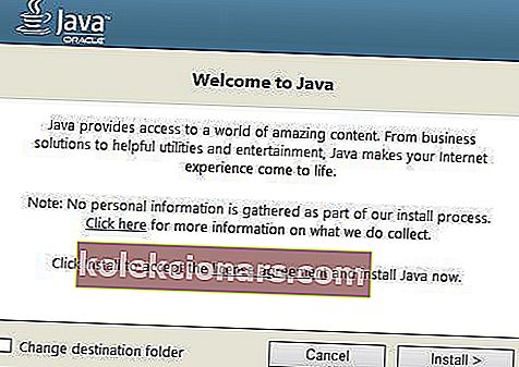 instalační program Java