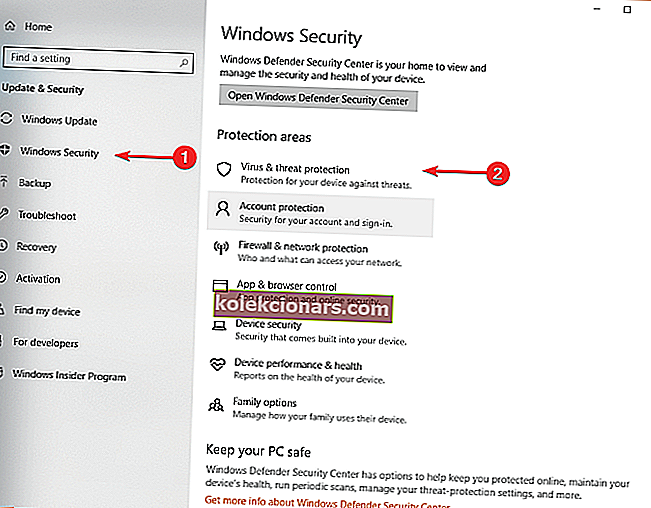 Windowsi turvaviirus ja ohutõrje pc automaatselt alt sakke