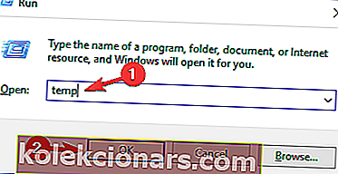 Nevar izdzēst pagaidu failus Windows 10