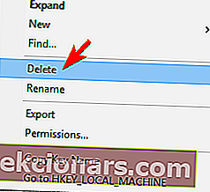 delete register Kansioryhmää ei voi avata