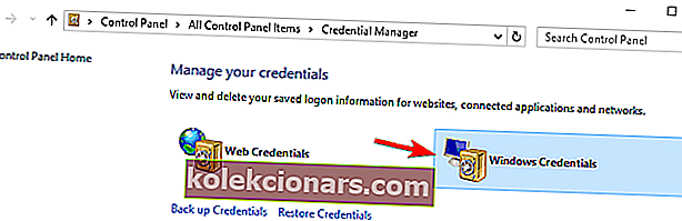 windows credentials The set of folders cannot be opened