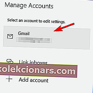 email tài khoản Không thể mở bộ thư mục