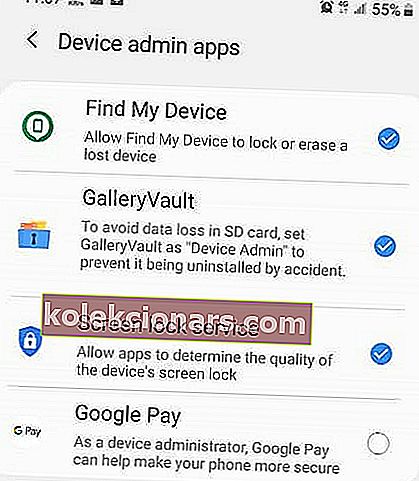 poista Google Chrome Virus Android