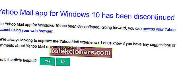 last ned yahoo mail app Windows Store