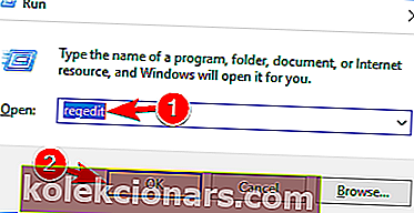 USB åbner ikke filer regedit run-vindue