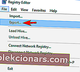 USB nie je prístupný exportný register 