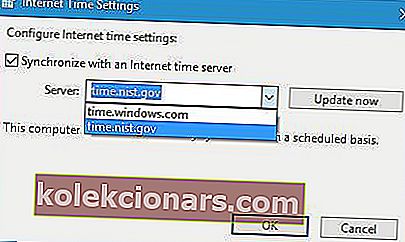 date-3 došlo k chybě při synchronizaci systému Windows s time.windows.com