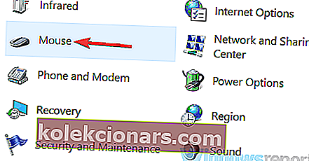 nadzorna plošča miške Dotaknite se, da kliknete, da ne deluje Windows 10